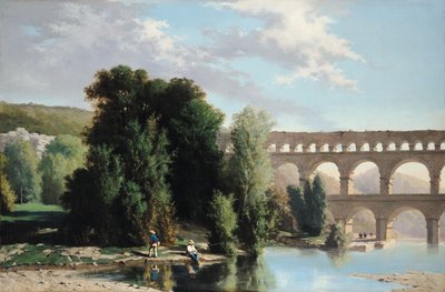 Ansicht des Pont du Gard, 1859 von Henri Marie Poinsot